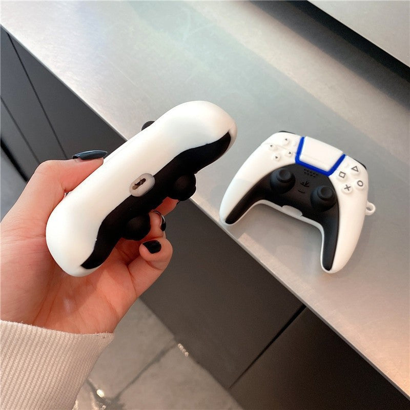 Oversized Silicone Case For Airpods 1St & 2Nd Gen - Cartoon Game Controller Design, Cool Protective Earphone Cover