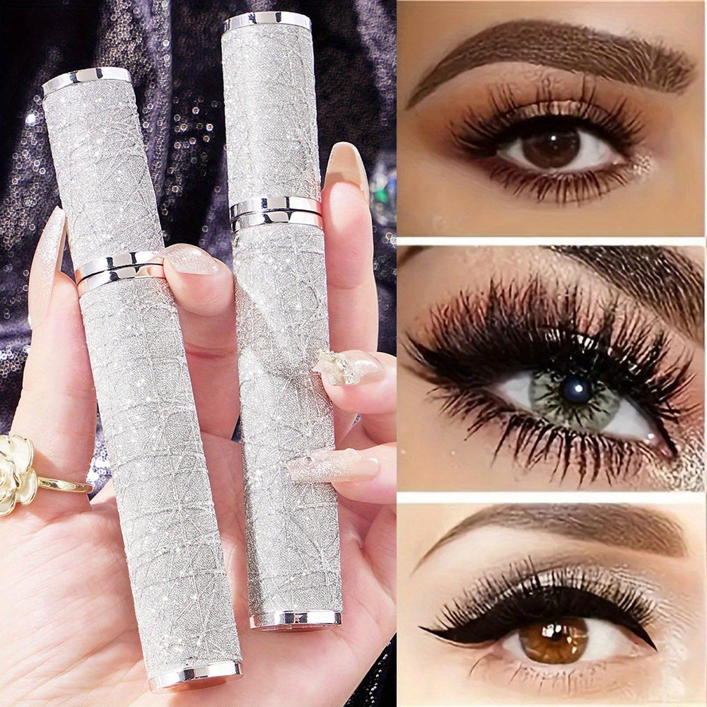 Intense Black Galaxy Lengthening Mascara - Dramatic Lash Extension, Long-Lasting, Waterproof, Smudge-Proof, and Flake-Resistant Formula for All Skin Types - Perfect for Creating Bold, Full, and Luscious Eyelashes
