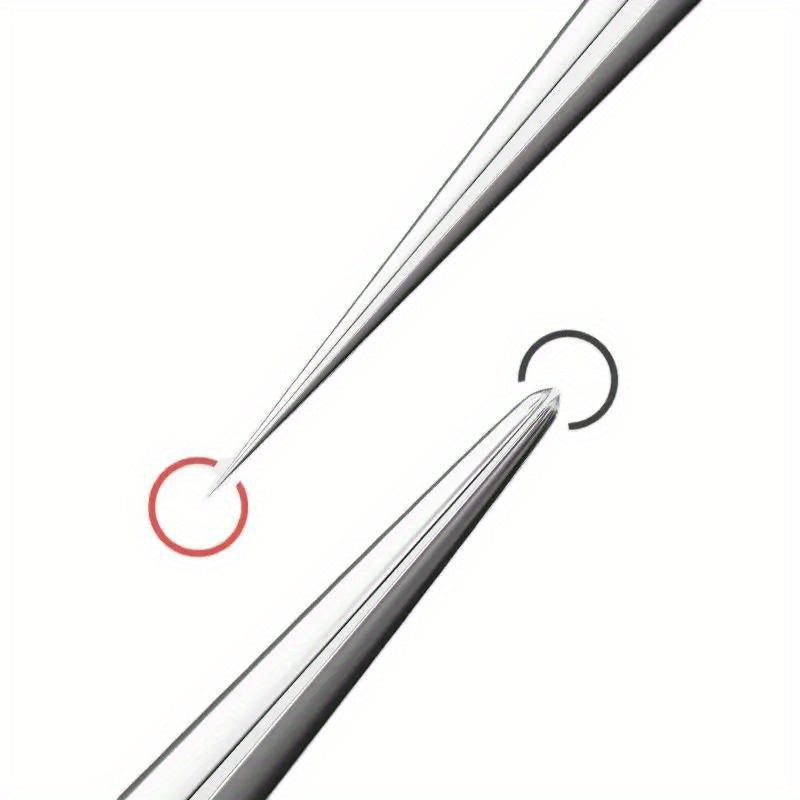 1 Pack Extra Fine No. 5 Blackhead Tweezers - Facial Beauty Remove