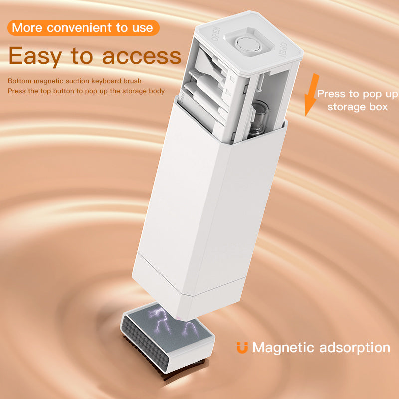 Multifunctional 32 in 1 Cleaner Kit for Electronic Devices, Keyboard Cleaning Brush, Headphones Cleaner Kit for Airpods, Multi-Tool for Cleaning Laptop, Keyboard, Earbuds, Camera, Cellphones