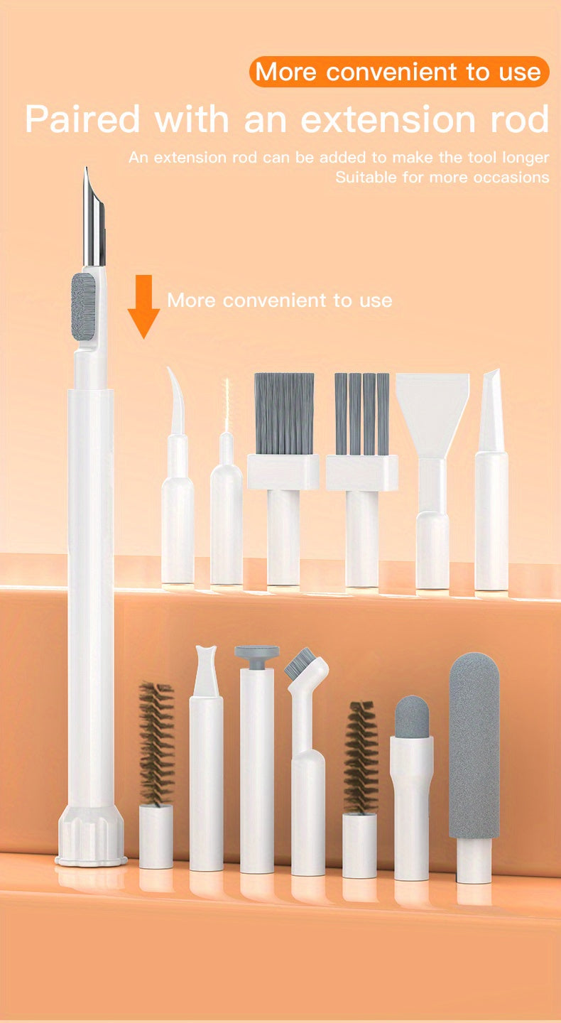 Multifunctional 32 in 1 Cleaner Kit for Electronic Devices, Keyboard Cleaning Brush, Headphones Cleaner Kit for Airpods, Multi-Tool for Cleaning Laptop, Keyboard, Earbuds, Camera, Cellphones