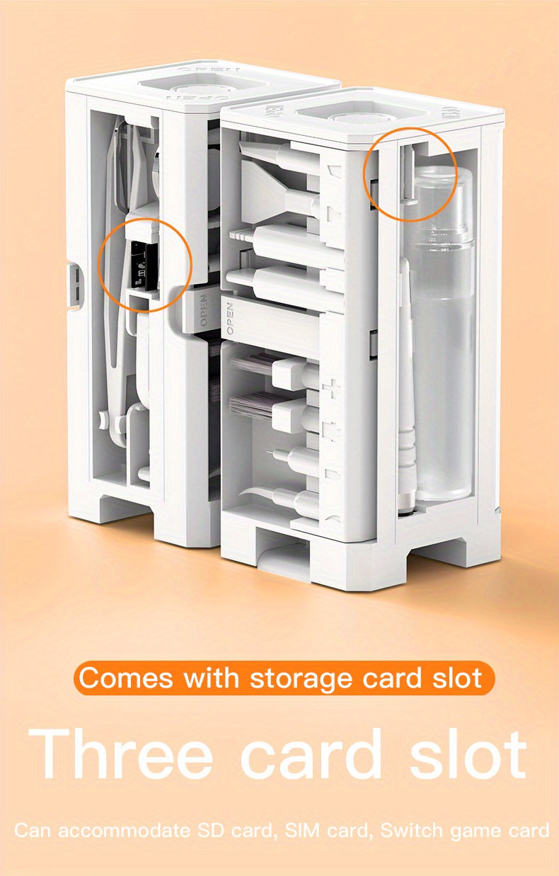 Multifunctional 32 in 1 Cleaner Kit for Electronic Devices, Keyboard Cleaning Brush, Headphones Cleaner Kit for Airpods, Multi-Tool for Cleaning Laptop, Keyboard, Earbuds, Camera, Cellphones