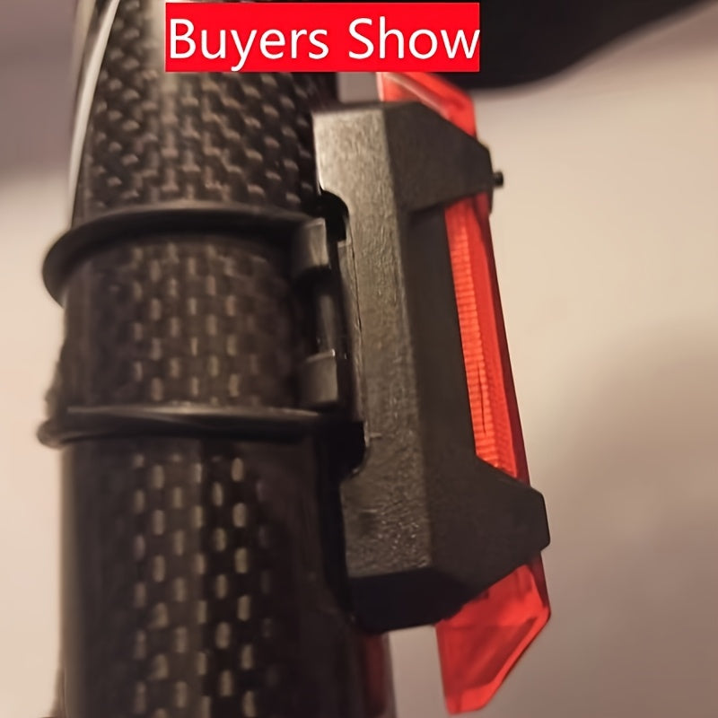 USB Rechargeable LED Bike Tail Light - 4 Flashing Modes For Safety And Visibility - Mountain And Road Bicycle Taillight For Riding And Cycling