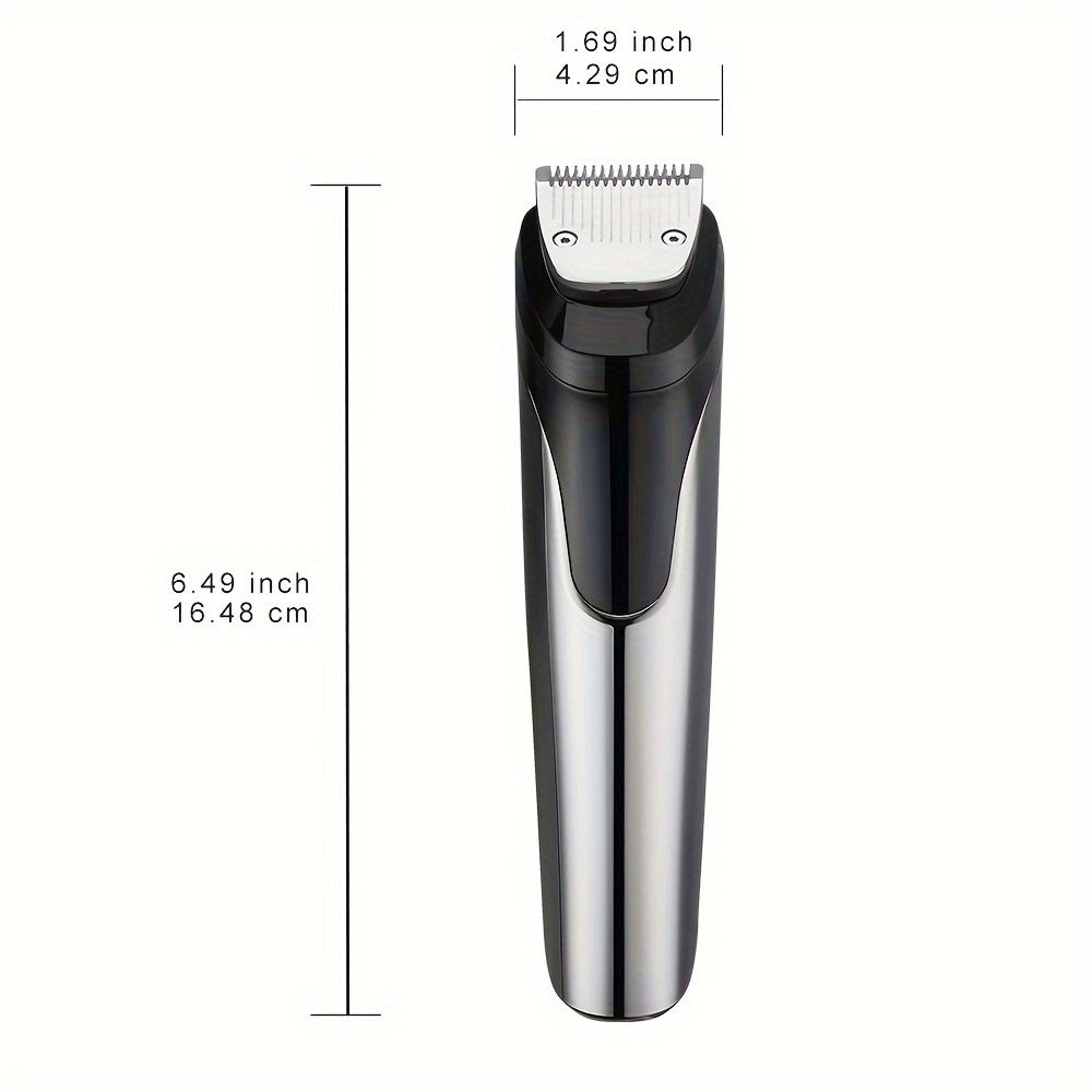 Beard Trimmer For Men, All-in-One Men's Hair Clipper Hair Trimmer, Mustache Body Nose Ear Facial Cutting Shaver, Electric Razor Grooming Kit, USB Rechargeable Cordless & Led Display, Holiday Gift For Him Father's Day Gift