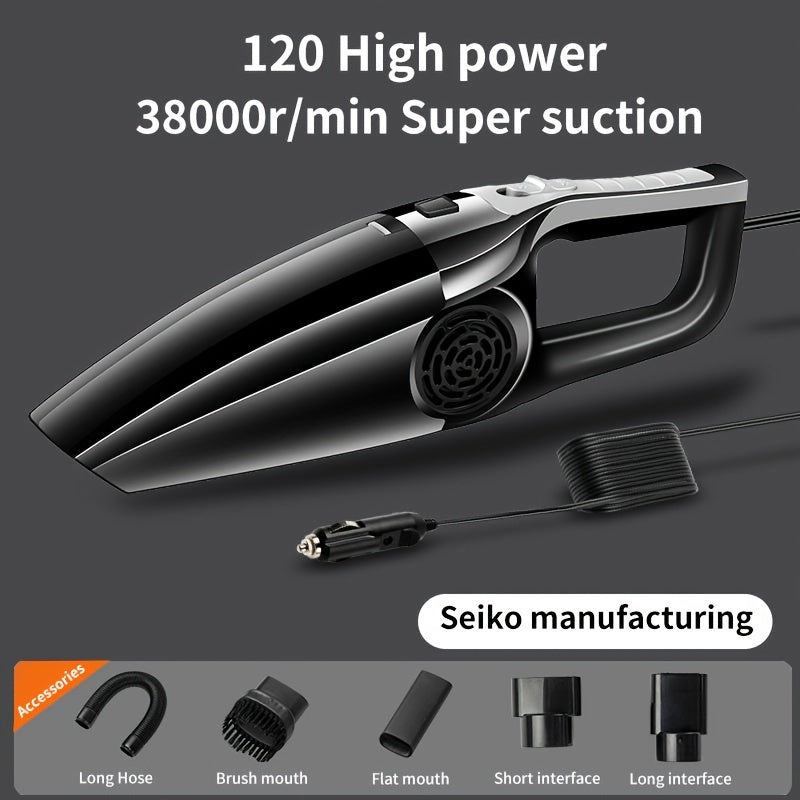 Car Vacuum Cleaner for Home Use, Large Suction Powerful Powerful Vacuum Cleaner for Car, Small Car Interior Vacuum Cleaner, Dry and Wet Dual-Use, Without Battery