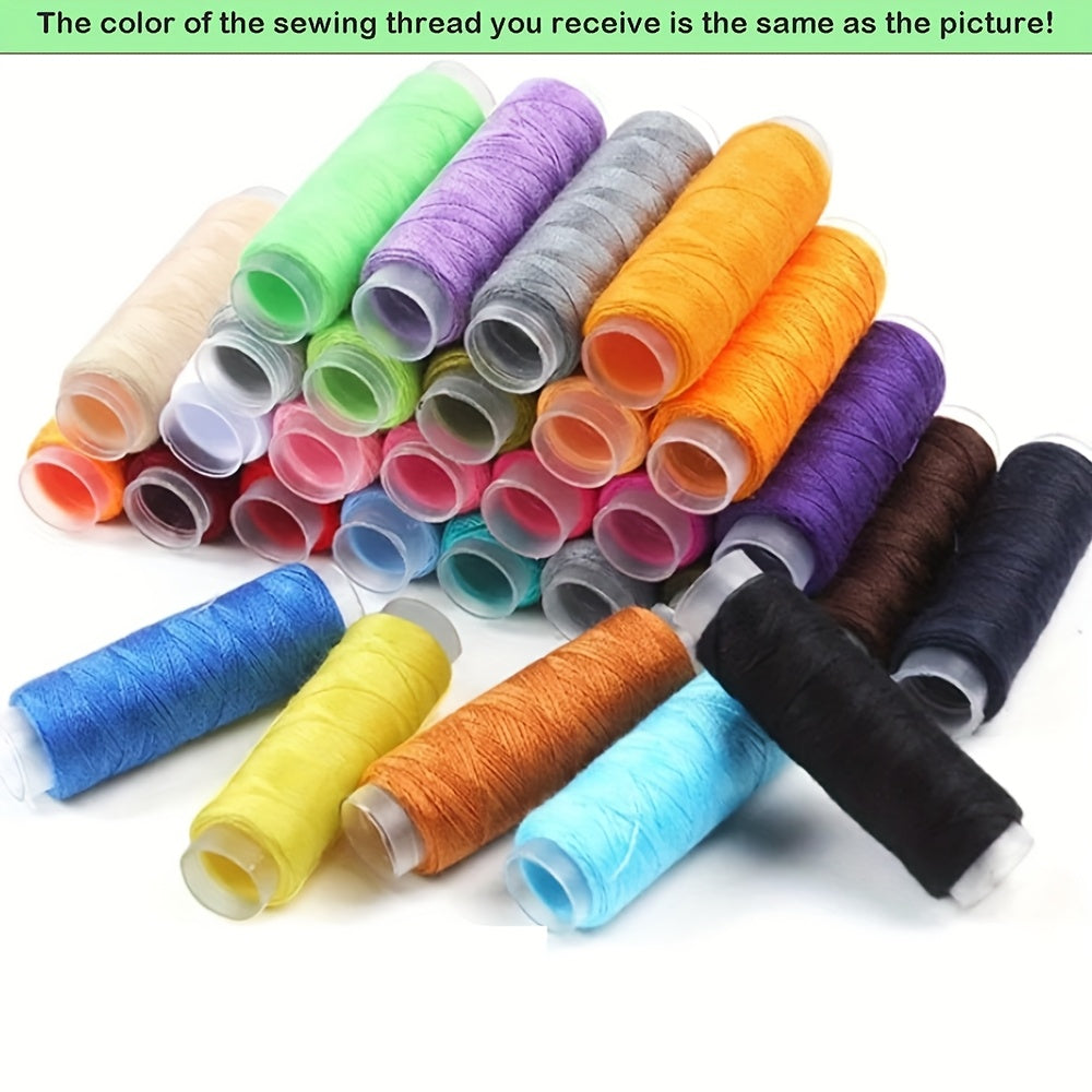 [104pcs Mini Sewing Kit] 43/98/104pcs Mini Travel Sewing Kit - 24-Color Threads, Needles & Accessories for Small Fixes & Emergency Repairs