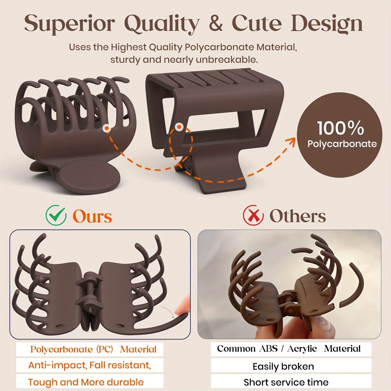 4pcs/8pcs Medium Claw Hair Clips for Women, Matte 1.6 Inch Rectangle Double Row Teeth Hair Claw Clips for Thin/Medium Fine Hair, Non Slip Jaw Clips, Formal Hairstyles, Wedding Hair Clips, Matte Finish, Smooth Grip, Durable Cl