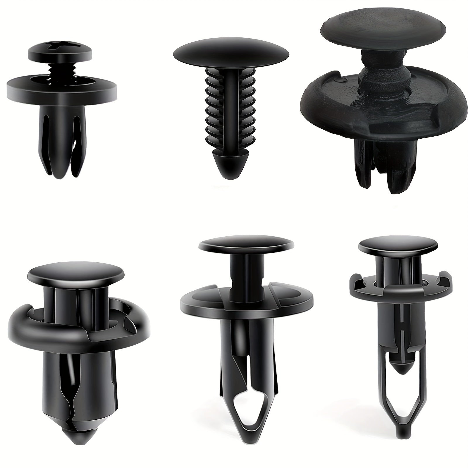 200pcs Car Fixing Clip 6mm7mm8mm9mm10mm Universal Six Types Of Mixed for Toyota for Ford for GM for Honda Bumper Push Rivet Auto Parts Removal Tools