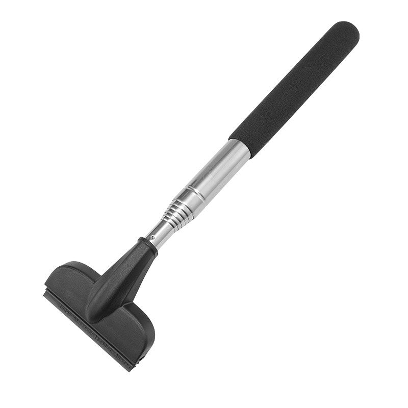 [2-in-1 Stainless Steel Wiper] 2-in-1 Stainless Steel Portable Retractable Wiper | Compact & Versatile for Car Rearview Mirrors, Windshields, Glass & Shower Cleaning, Pink Handle