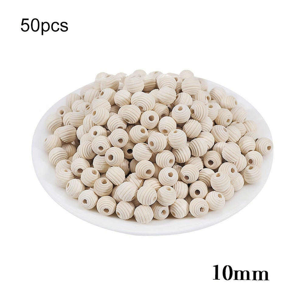 Multi-size Wooden Beads DIY Jewelry Making Hand Craft Fine Jewelry Wooden Jewelry