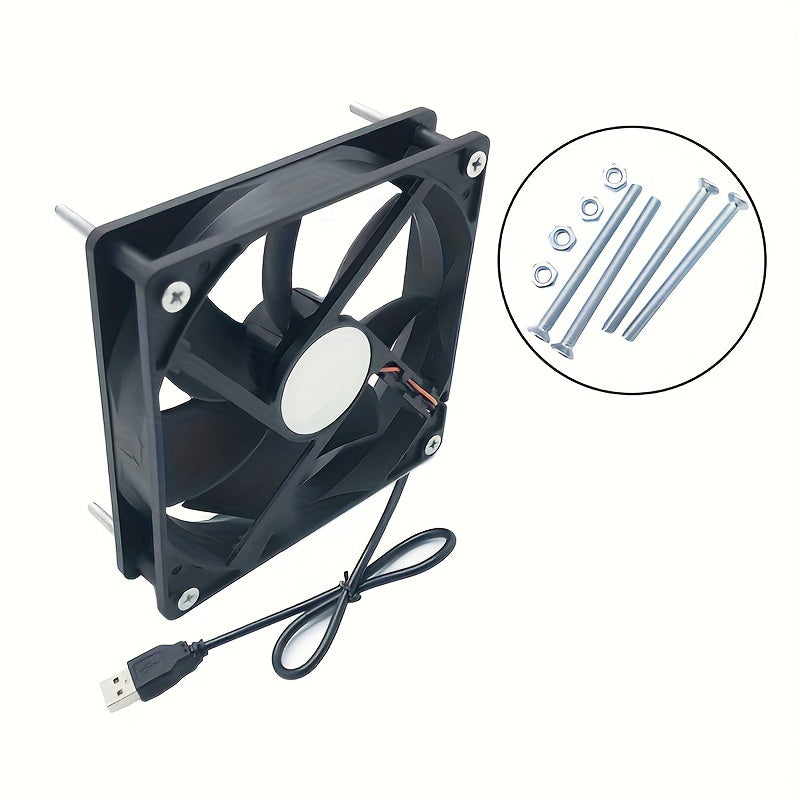 USB Case Fan Router Top Box Cooling Fan 12cm Mute 8CM Cooling Fan 5V Computer Fan