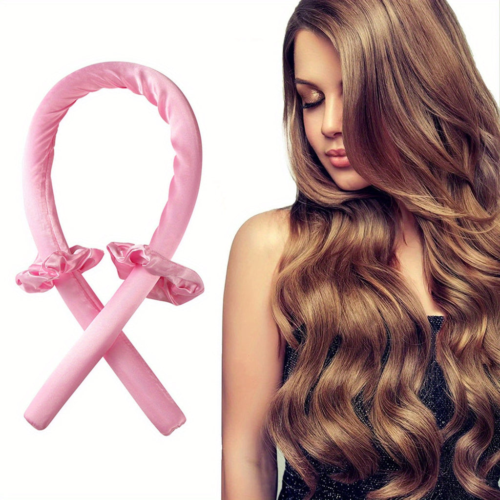 3pcs/Set Heatless Curling Rod Headband With Hair Ties - DIY Lazy Ribbon Hair Curler Tool For Effortless Waves And Curls