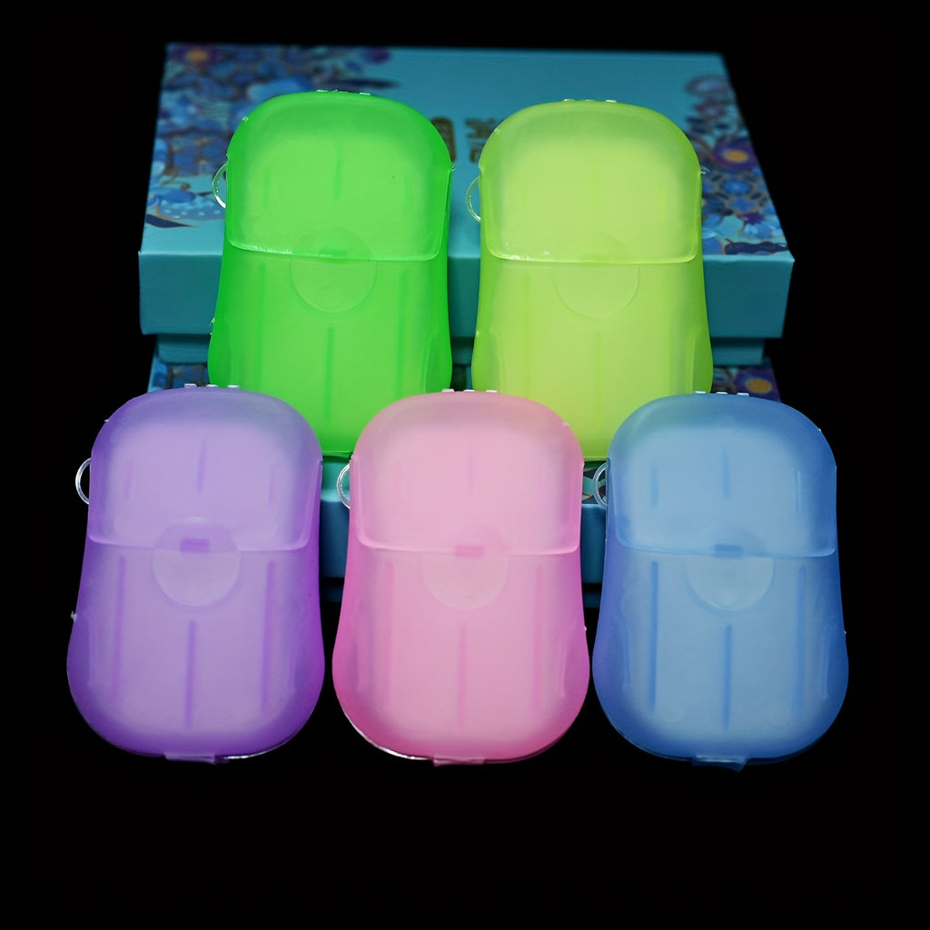 1 Box/4 Boxes, Disposable Soap Bars, Boxed Portable Hand Washing Tablets, Mini Soap Sheets for Travel