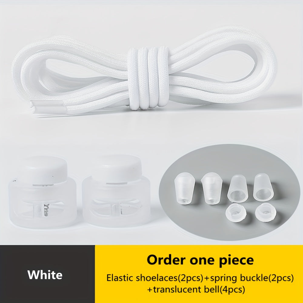 [Elastic Spandex Shoelaces] 1 Pair of Elastic Spandex Shoelaces - Universal Adult 100cm Length, Lazy Tie-Free Suitable for Sneakers