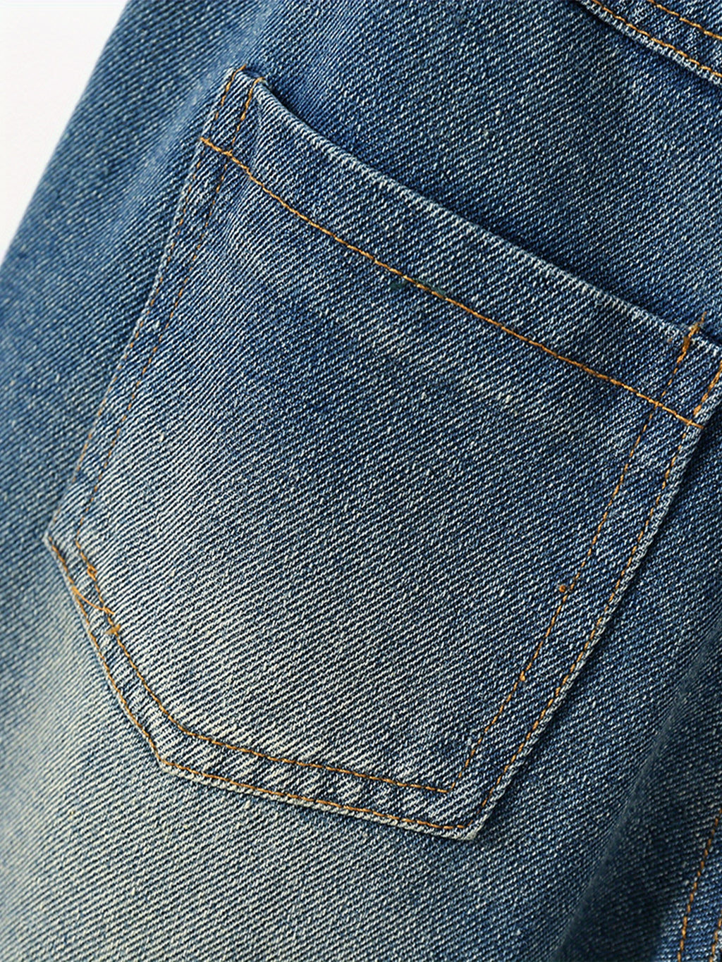 Girls Ripped Tapered Jeans, Cartoon Pattern Elastic Waistband Denim Jeans Kids Clothes