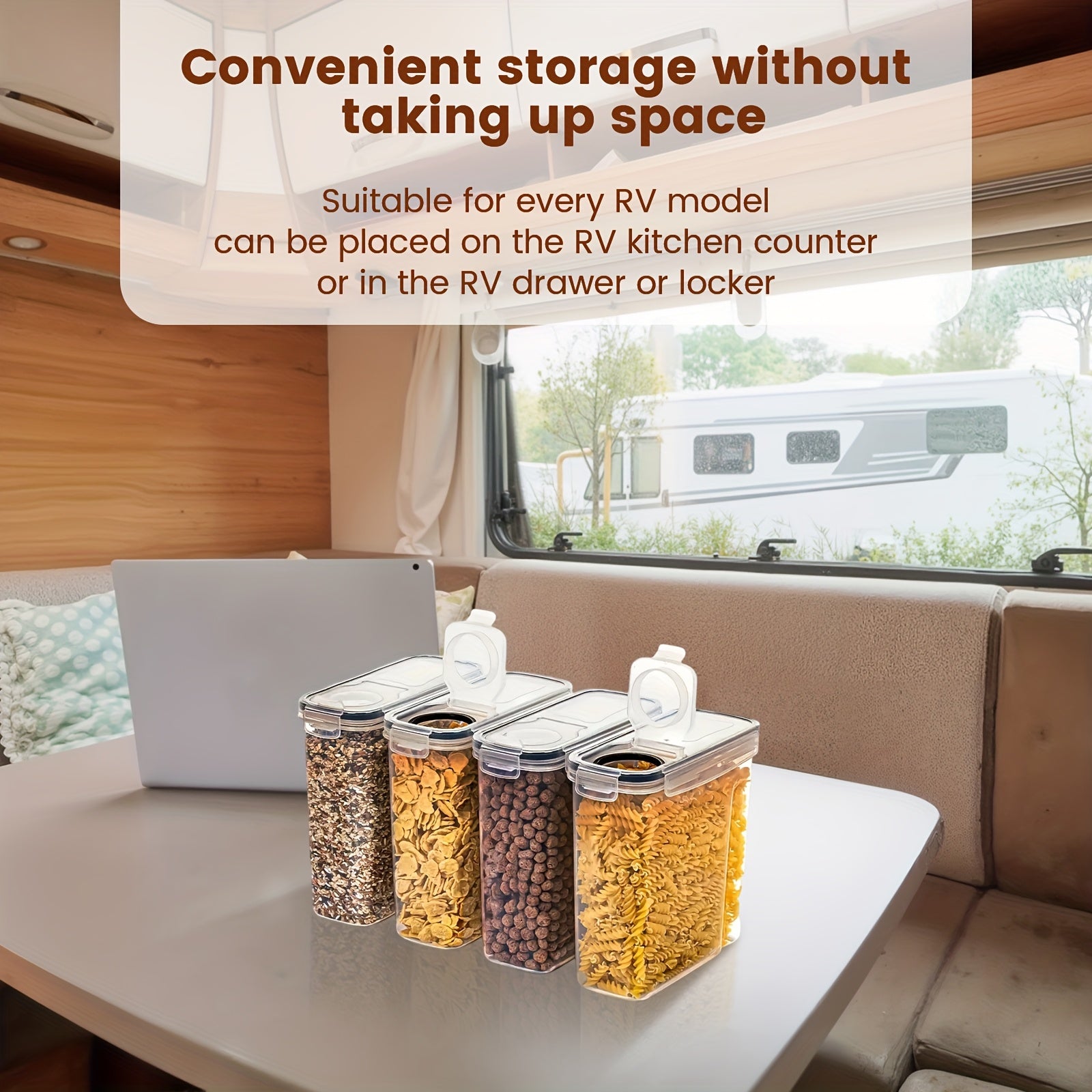 Set of 2/4 Cereal Storage Containers, Made from Bpa-Free Plastic, Designed to Be Airtight for Storing Food. Each Container Holds 2.5 Liters (88 Ounces) And Is Suitable for Cereals, Snacks, And Sugar. This 4pcs Set Includes Ce
