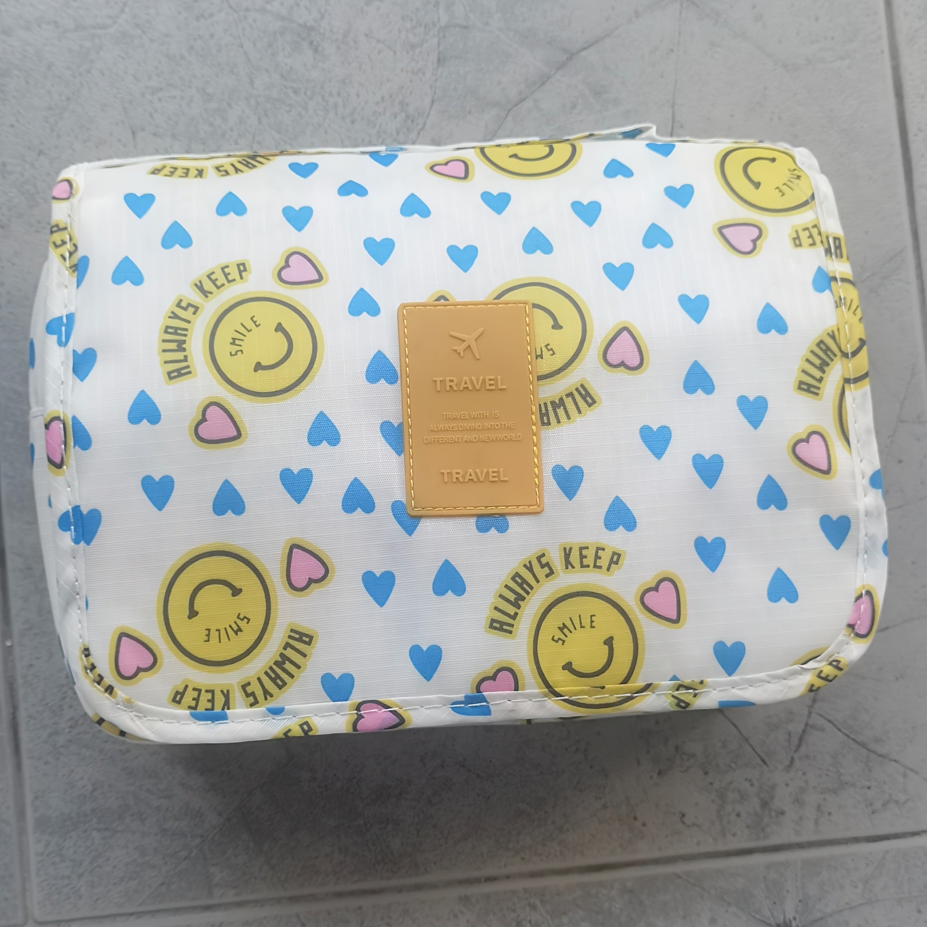 Large Capacity Travel Toiletry Bag with Hanging Hook - Durable Oxford Fabric, Multi-Compartment Organizer for Cosmetics, Makeup, and Toiletries - Ideal for Vacation and Daily Use, Makeup Travel Bag