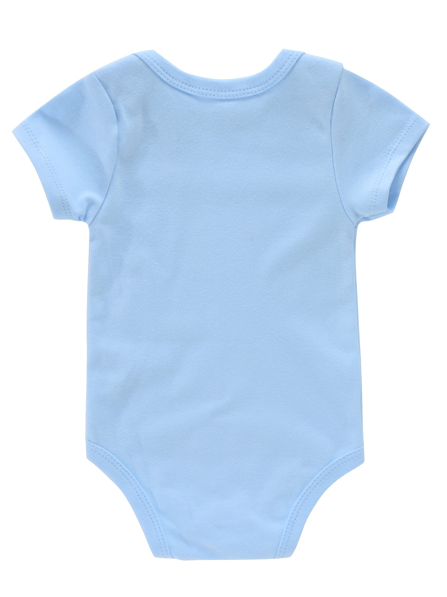 Newborn Infant Short Sleeve Romper "My Gramdma" Print Bodysuit Onesies For Baby Girls And Boys, Suitable For Indoor And Outdoor Wear