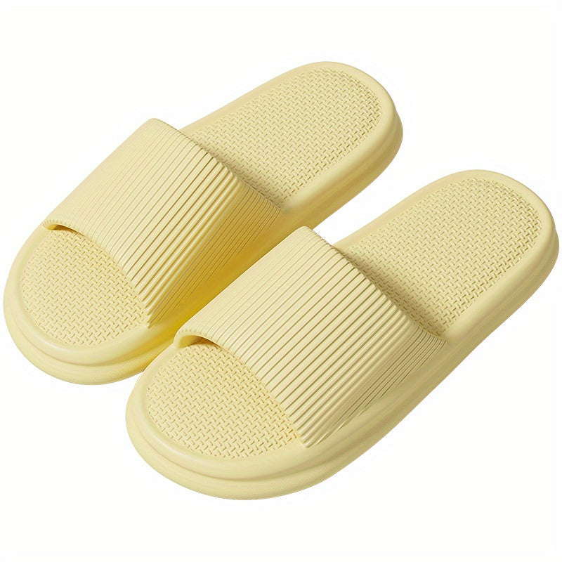 Comfortable EVA Soft Soled Slippers, Non-slip Couple Indoor Home Shower Sandals for Men and Women, Easy to Clean Flip Flops