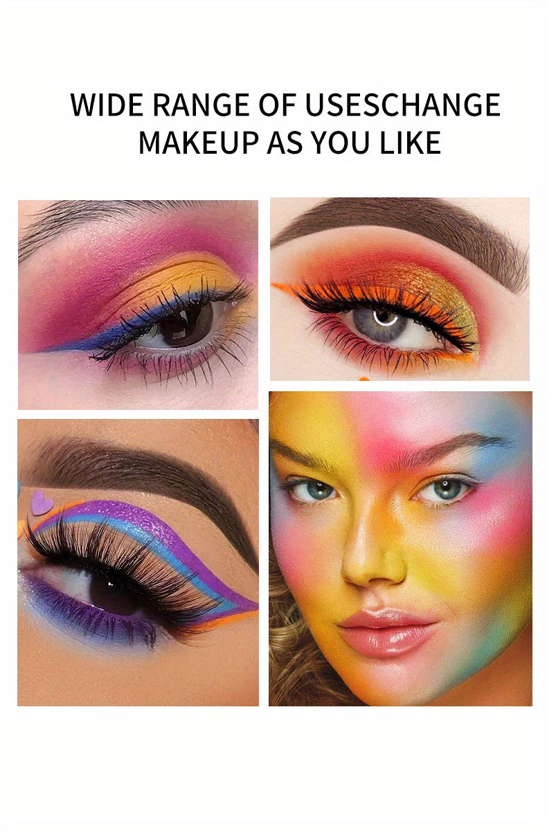 8-Color Water-Soluble Makeup Palette for Art, Halloween, Mardi Gras, Parties and Cosplay - Water-Activated Eyeliner and Facial Paint with Easy Clean-Up