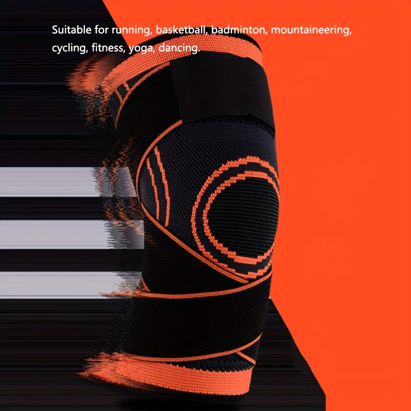 1pc Strap Knee Protector Sports Knee Support Adjustable Compression Breathable Joint Protection Sports Knee Protector Strap Compression Basketball Running, Knee Compression with Gel