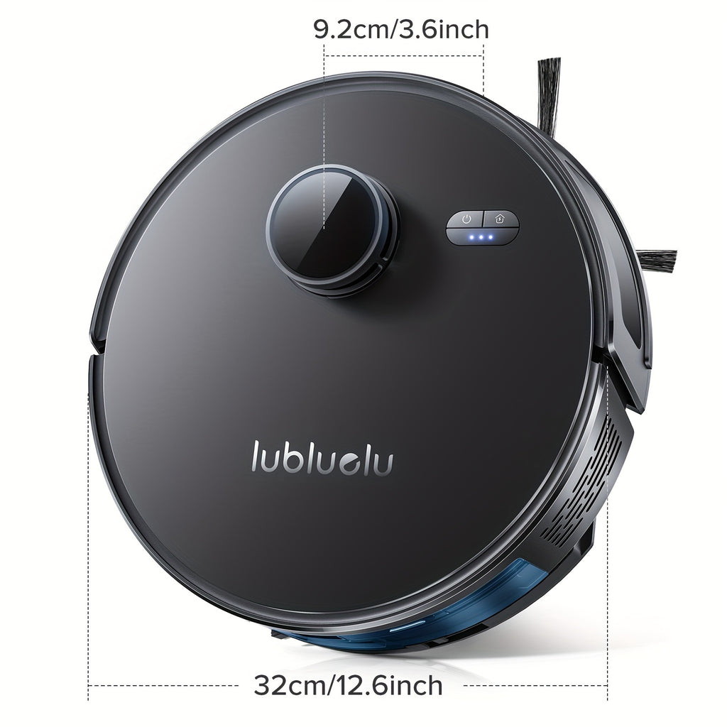 Lubluelu L15 Robot Vacuum And Mop Combo 5000Pa, Auto-Charging, 5 Maps, 30 No-go Zones, WiFi/App, 3 In 1 Robot Vacuum Cleaner For Pet Hair Carpet Hard Floor