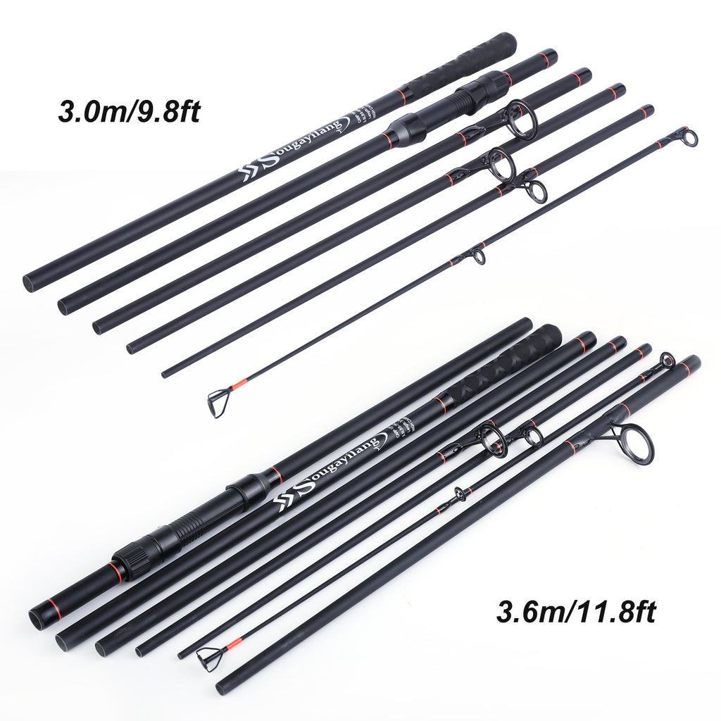Sougayilang Carp Rod: Portable 6/7Section Ultralight Weight Carbon Fiber Rod for Ultimate Carp Fishing Performance