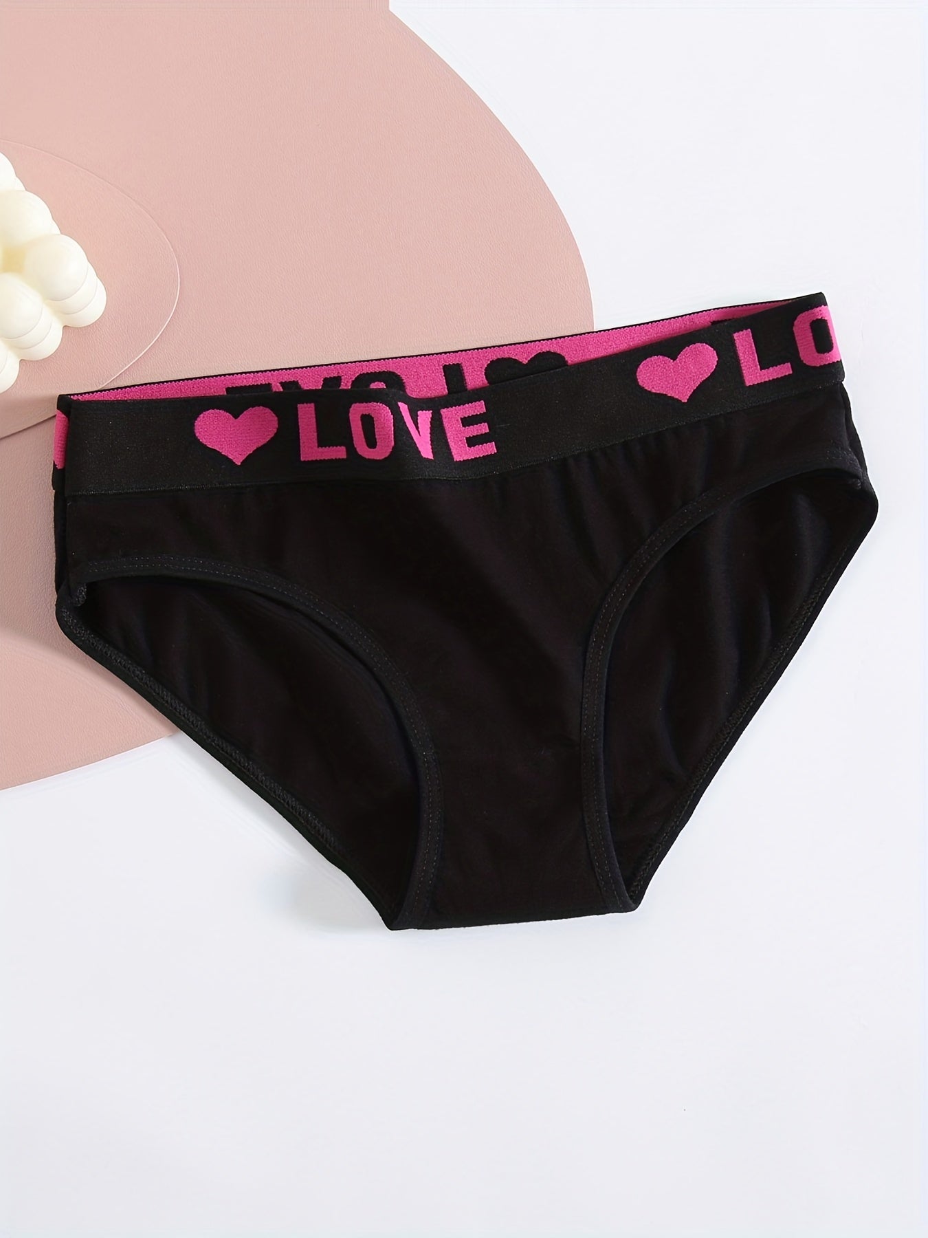 [6 Pack] Colorful Fabric Panties, Seamless Soft & Stretchy Bikini Briefs, Women's Lingerie & Underwear