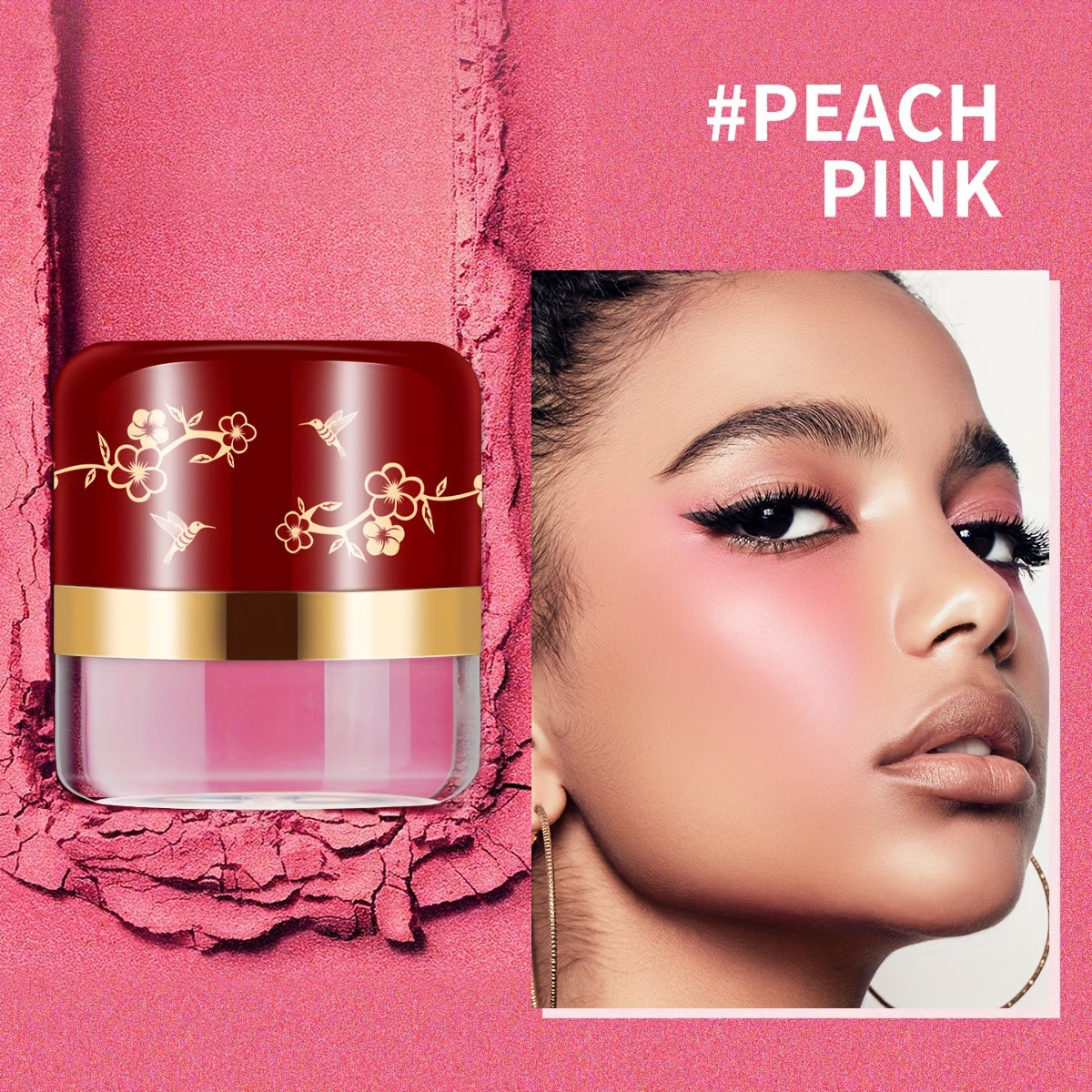 ROUSE Blusher Powder Natural Cheek Rouge Face Powder Nude Makeup Brightening Complexion Repair Moisturizing Nourishing