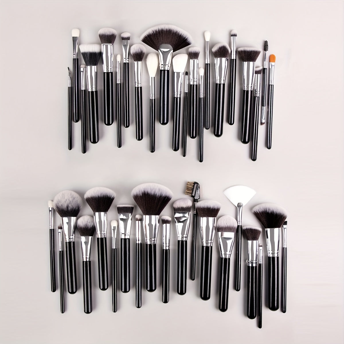 40pcs Complete Function Makeup Brush Kit With Premium Synthetic Bristles & Wooden Handle Perfect For Highlighter Blush Contour Eyeshadow Blending Professional Face Eye Lip Blender Brush Ideal For Makeup Beginner & Artist