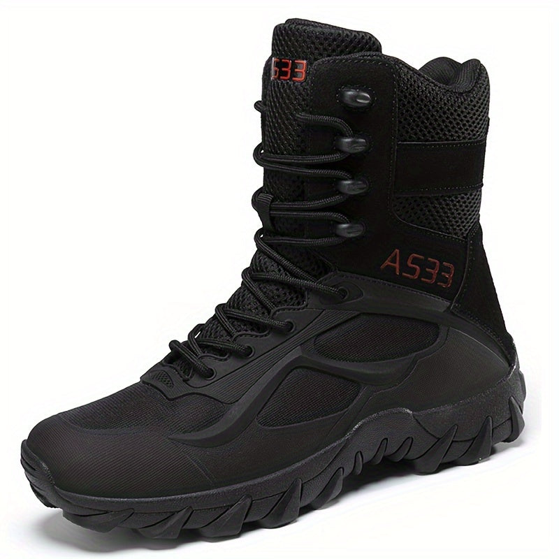 Men's Tactical Hiking Boots, Wear-resistant Non-slip Snow Boot, Winter Outdoor Camping Trekking Shoes