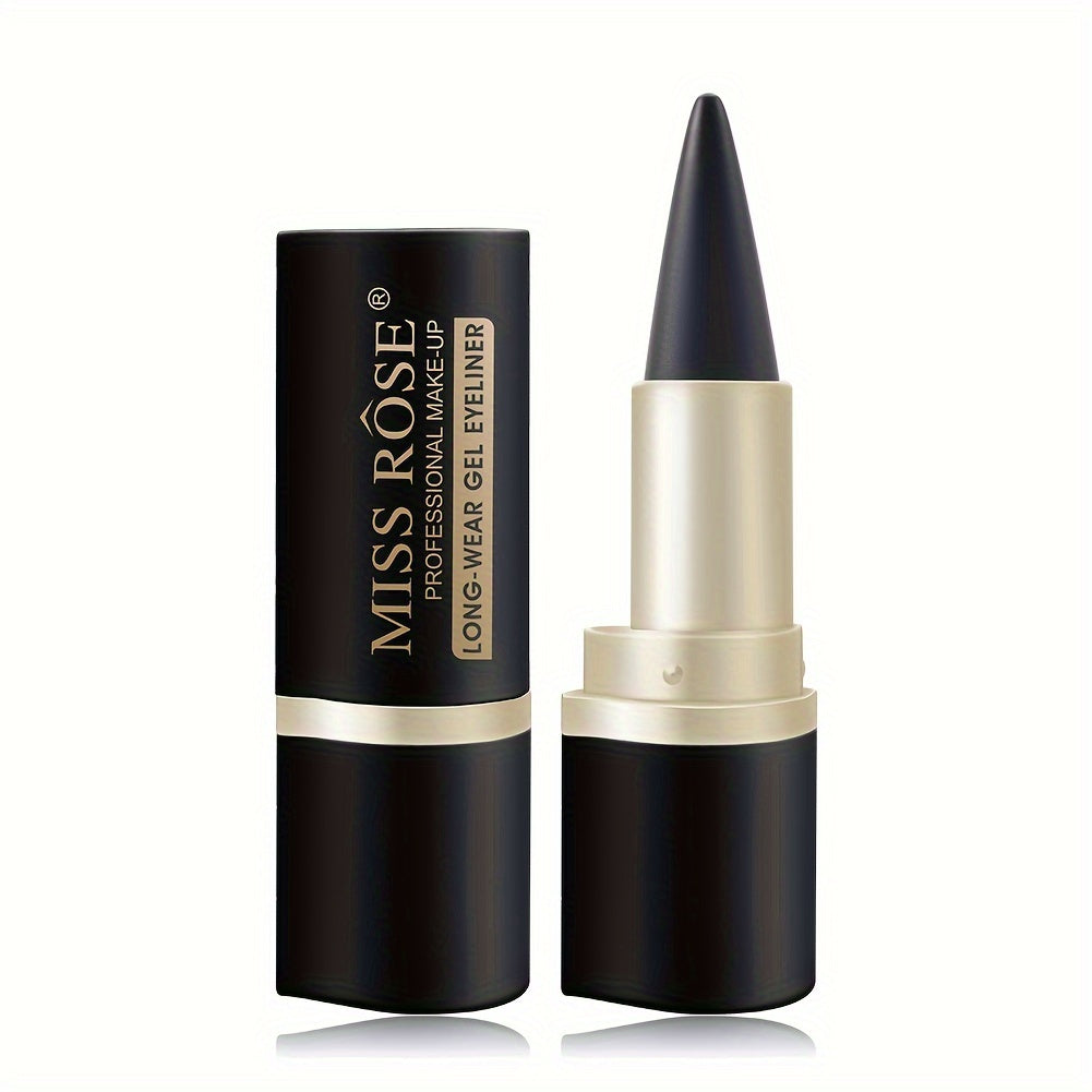 Single-head Matte Waterproof and Smudge Proof Black Eyeliner Balm Solid