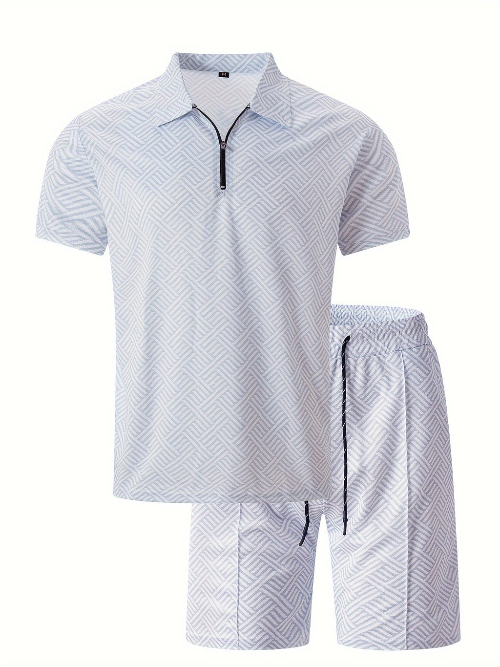 Men's T-shirt short sleeve + shorts casual sports suit blue