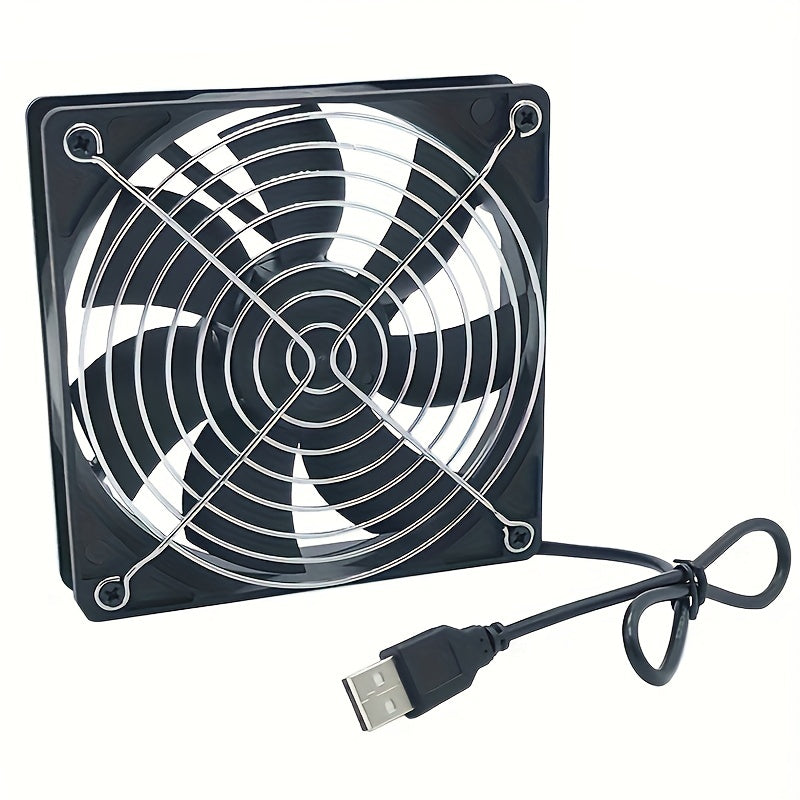USB Case Fan Router Top Box Cooling Fan 12cm Mute 8CM Cooling Fan 5V Computer Fan