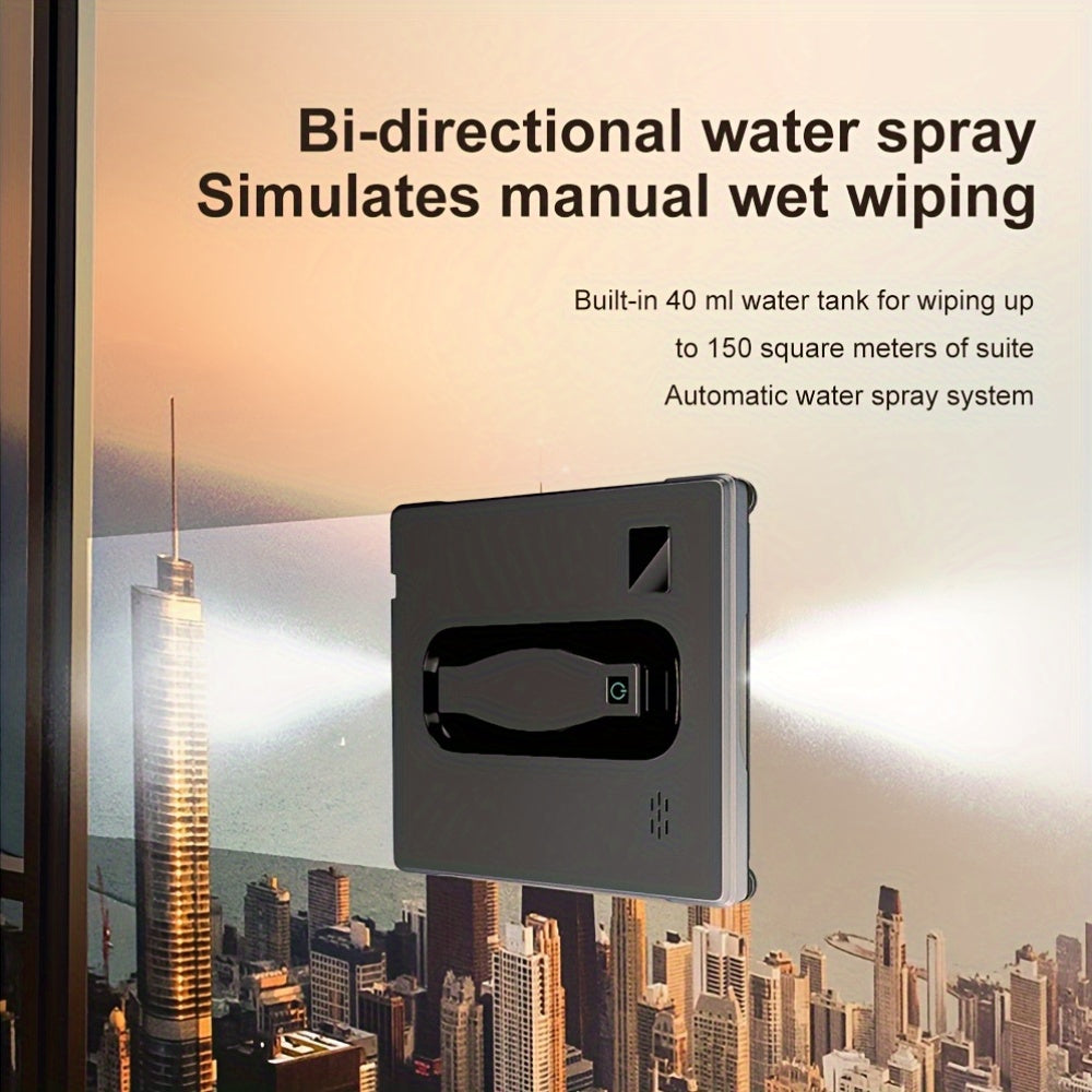 An Intelligent Window Cleaning Robot, Fully Automatic Glass Cleaning Machine, PURUIKAI Automatic Window Cleaning Machine Glass Cleaning Robot, Remote Control Electrically Planned Window Cleaning Artifact HCR-21.