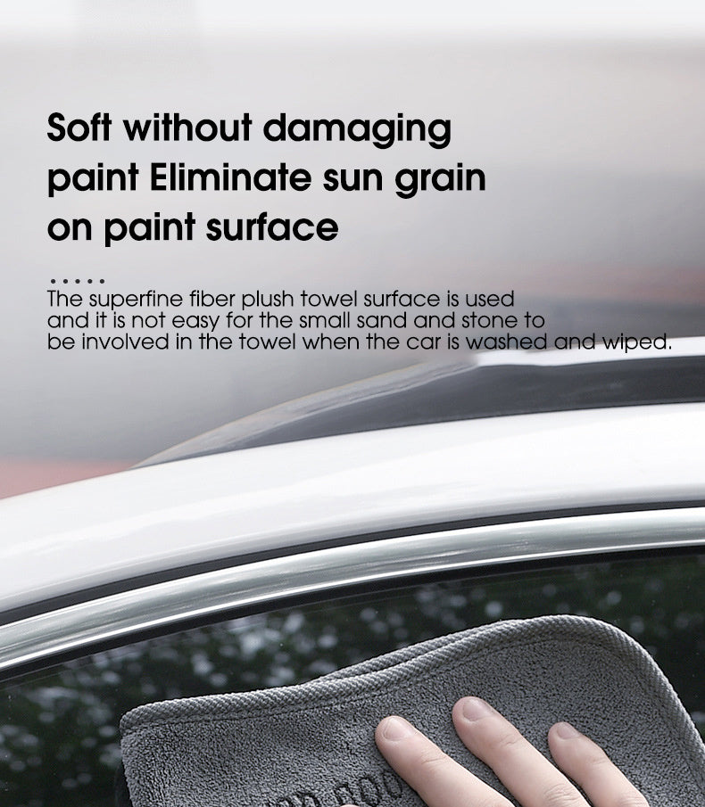 Professional-Grade Car Wash Towel Microfiber Double-Sided Car Wash With Towel Towel Car Cloth Absorbing Water Without Hair Loss Thickened Towel