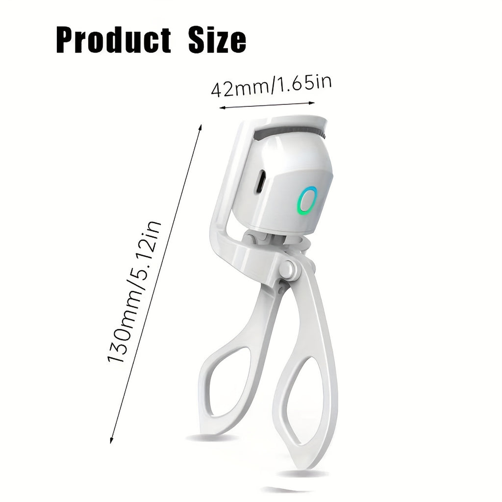 1pc ABS Electric Eyelash Curler, Modern Beauty Eye Instrument For Home, Long-Lasting Curl Electric Eye Lash Perm Eyelashes Clip Eyelash Curler Device Makeup Tools