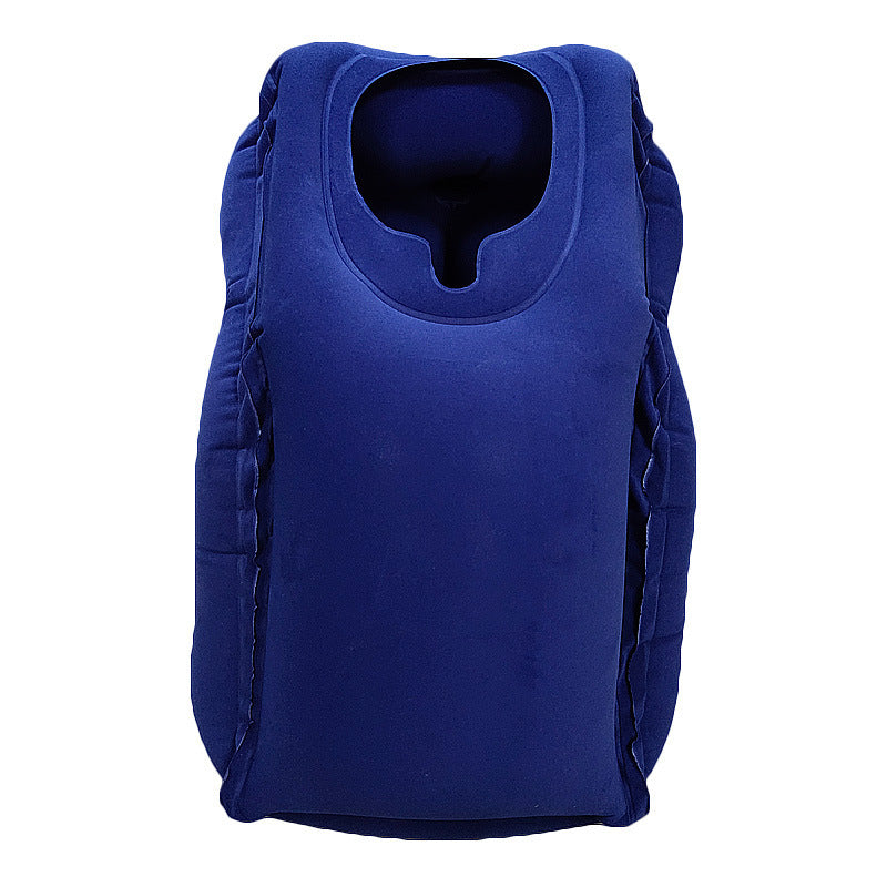 Portable Inflatable Travel Pillow for Airplanes, Cars, Trains & Office Naps - Ergonomic Design with Soft Compression, Durable & Lightweight, Ideal for Camping, RVs, and Sports Events, Travel Pillow for Airplanes, Vehicle Neck