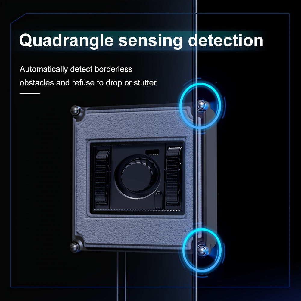 An Intelligent Window Cleaning Robot, Fully Automatic Glass Cleaning Machine, PURUIKAI Automatic Window Cleaning Machine Glass Cleaning Robot, Remote Control Electrically Planned Window Cleaning Artifact HCR-21.