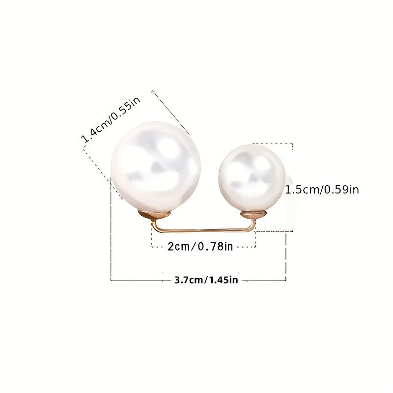 1/3pcs Waist Brooch Tightening Waistband Faux Pearl Pin Buckles Clothes Skirt Waist Pin Pants Buckle Brooches