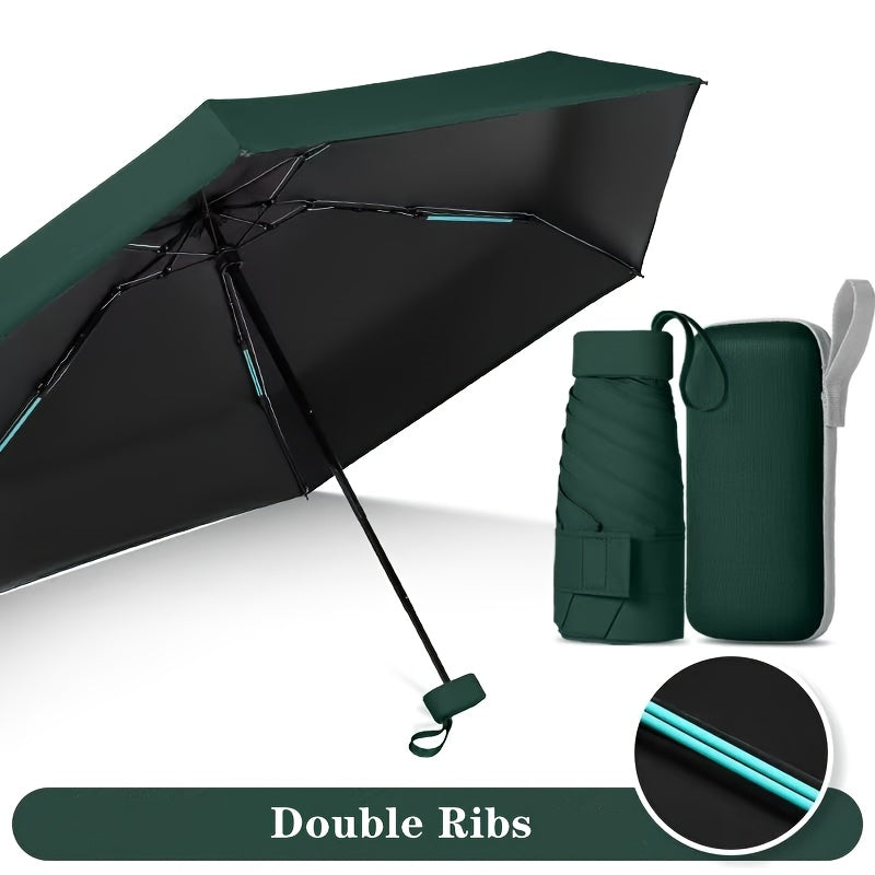 Popular Multi-Color Foldable Mini Pocket Umbrella, High-Quality Travel Umbrella, Lightweight Portable Umbrella for Christmas, Valentine's Day, Mother's Day, Women's Day, Ramadan, and Birthday Gifts