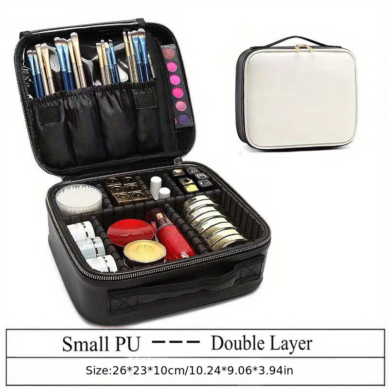 Simple Portable Makeup Zipper Handbag, Versatile Storage Bag, Travel Cosmetic Bag