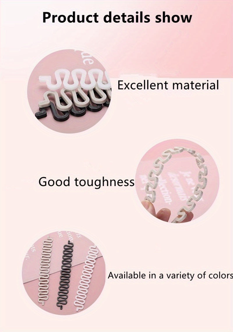 [1/3/5pcs Effortless Hair Styler] 1/3/5pcs Effortless Hair Styling With Hair Twist Styling Bun Maker Braider Roller Hook For Women