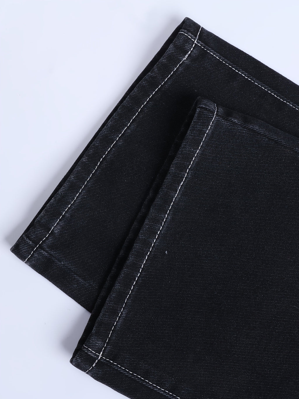 Y2k Letter Print Wide Leg Loose Fit Jeans, Men's Casual Slightly Stretch Street Style Multi Pocket Baggy Denim Pants For Spring Summer