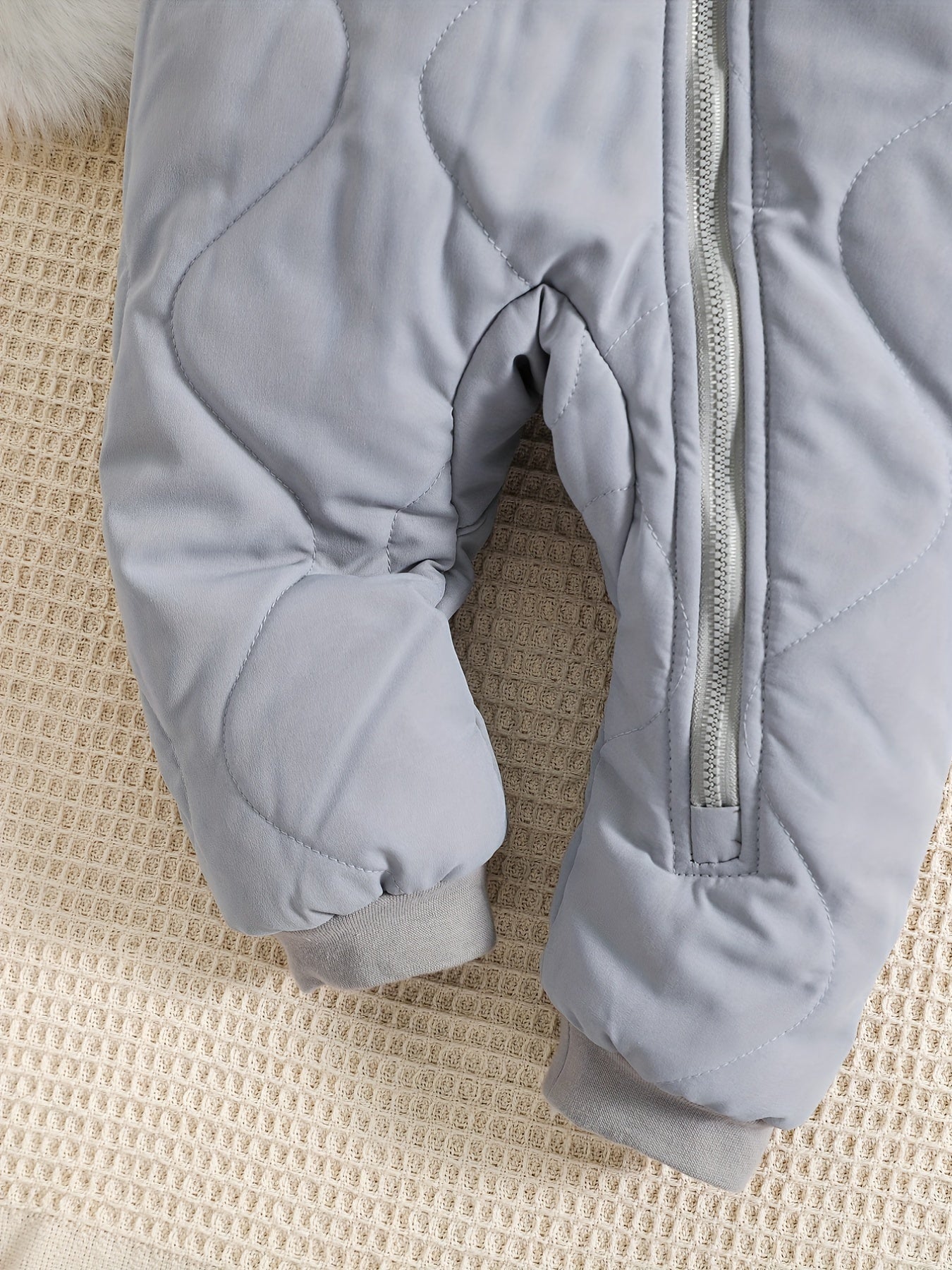 Baby Thickened Romper Autumn and Winter Outdoor Suit Newborn Set with Fleece Lining Zipper for 0-1 Year Old Youngsters' Clothes Christmas/Halloween/Thanksgiving Day, for Outdoor