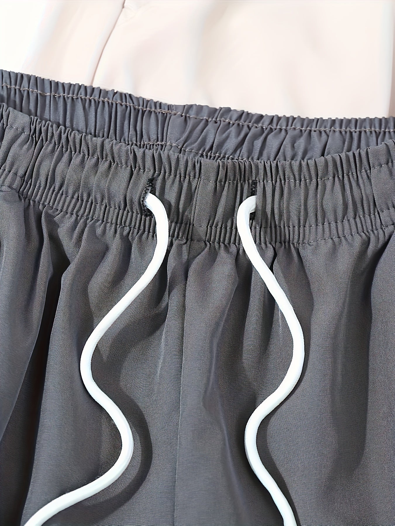 Polyester Non-Stretch Sports Style 5pcs 120g Alphabet Printed Shorts for Men, Loose Fit, Casual Wear, No Pocket, Not Waterproof, Basket Ball Sport