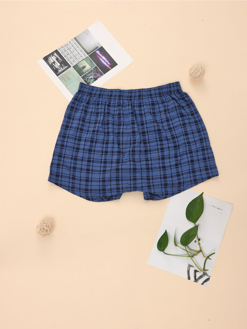 Men's Pure Cotton Arrow Pants Loose Underwear Pajama Pants Home Pants High Waist Deep Crotch