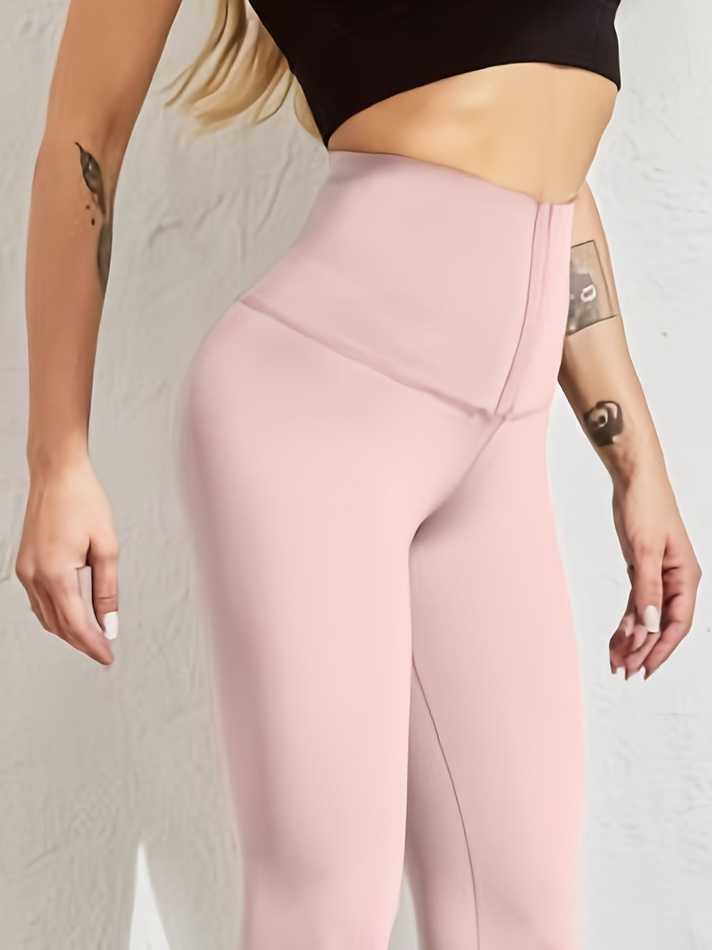 Women's Tummy Control Leggings - Quick Dry, Butt Lifting, Body Shaping Activewear Pants Wide Waistband
