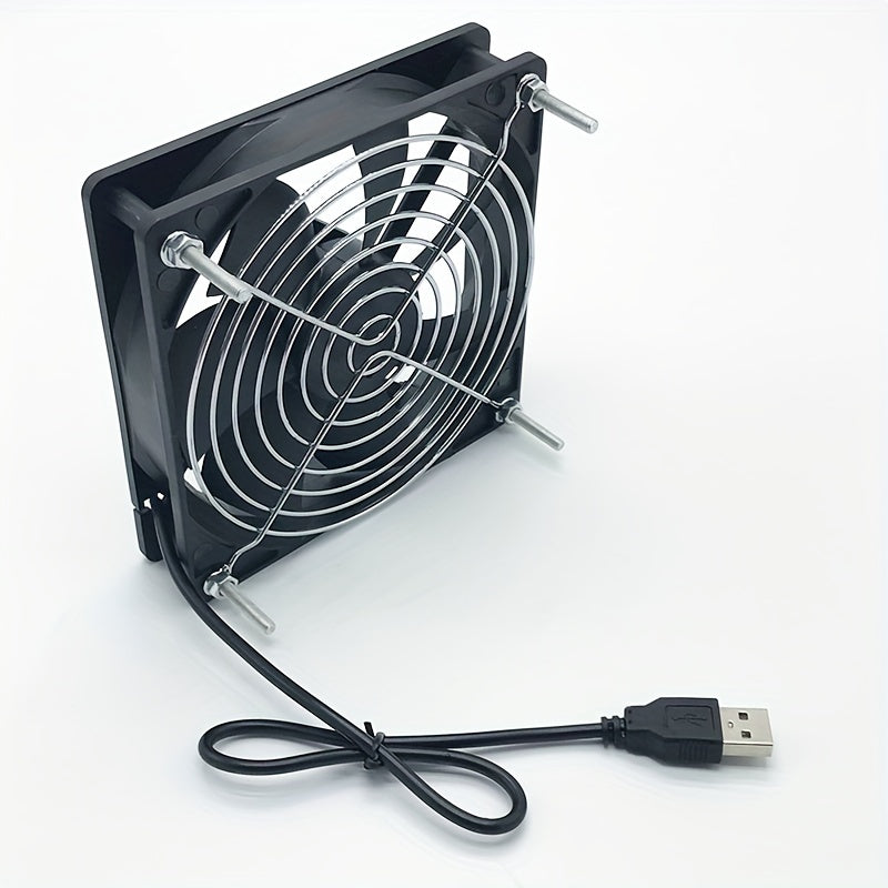 USB Case Fan Router Top Box Cooling Fan 12cm Mute 8CM Cooling Fan 5V Computer Fan