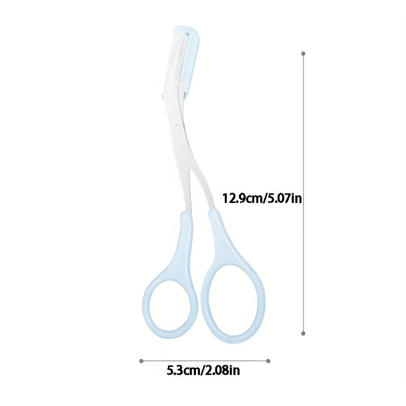 Eyebrow Trimmer Scissor With Comb Lady Woman Men Hair Removal Grooming Shaping Stainless Steel Eyebrow Remover Makeup Tool